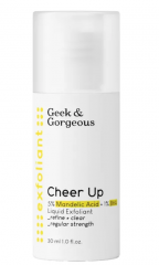Geek &amp; Gorgeous Cheer Up 30 ml, Кислотный пилинг-тоник для комбинированной кожи (Венгрия), от черных точек и расширенных пор, 5% миндальной и 1% салициловой кислоты, 30 мл