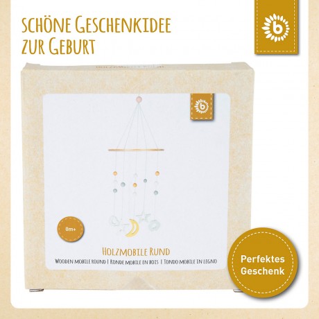bieco Baby Mobile Holz Einschlafhilfe Baby Deko Zimmer Holzmobile fur Kinderbett O15cm Mobiles Детский мобильный деревянный спальный аппарат для детской комнаты в стиле деко деревянный мобильный телефон для детской кроватки O15cm мобильные телефоны