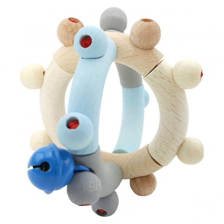 HESS Babyspielzeug Motorikrassel Kugel blau Детская игрушка-погремушка синяя