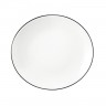 Seltmann Weiden Seltmann Weiden Modern Life Black Line Fruhstucksteller oval l: 21 cm / h: 2,5 cm Seltmann Weiden Modern Life Black Line овальная тарелка для завтрака Д: 21 см / В: 2,5 см
