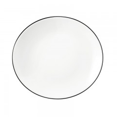 Seltmann Weiden Seltmann Weiden Modern Life Black Line Fruhstucksteller oval l: 21 cm / h: 2,5 cm Seltmann Weiden Modern Life Black Line овальная тарелка для завтрака Д: 21 см / В: 2,5 см