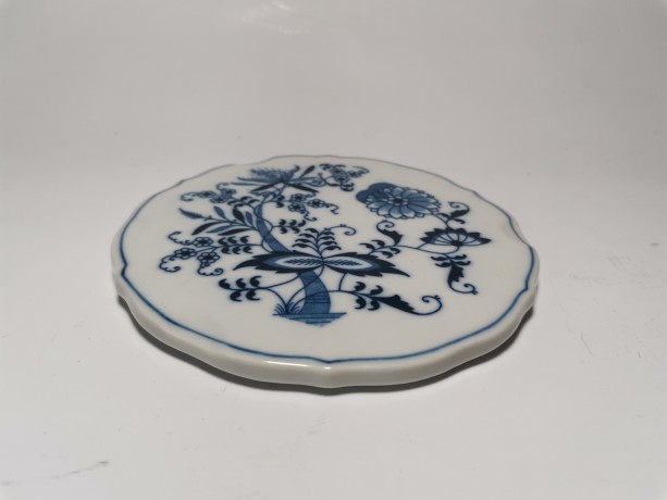 Blue Danube Lipper&Mann, Голубой Дунай Винтажная фарфоровая Подставка под горячее, 15см, Япония