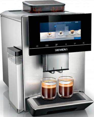 SIEMENS SIEMENS Kaffeevollautomat EQ900 TQ905D03, bis zu 10 Profile, automatische Bohnenanpassung, extra leise Полностью автоматическая кофемашина SIEMENS EQ900 TQ905D03, до 10 профилей, автоматическая регулирова кофейных зерен, очень тихая
