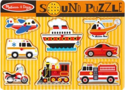 Melissa Doug Soundpuzzle aus Holz Деревянный звуковой пазл