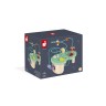 Janod J08253 Motorik-Spiel Wiese Mit 2 Motorikschleifen Und 3 Formen J08253 Игра на моторику луга с 2 циклами моторики и 3 фигурами