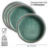 Moritz & Moritz Moritz & Moritz Dessertschale 4-tlg. REACTIV grau Десертная тарелка Moritz & Moritz 4 шт. РЕАКТИВНЫЙ