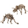 Edu-Toys Grosses 2in1 Dinosaurier Ausgrabungsset mit Werkzeug Triceraptor und Stegosaurus in schwerem Sandblock Большой набор для раскопок динозавров 2 в 1 с инструментами Трицераптор и Стегозавр в тяжелом песчаном блоке