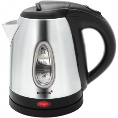 KORONA KORONA Wasserkocher kleiner 1 Liter Edelstahl-Wasserkocher 20303, 1 l, 2200 W, 2200 Watt, Abschaltautomatik, Dampfstopp-Automatik, Uberhitzungsschutz  Чайник KORONA маленький, чайник из нержавеющей стали 1 литр 20303, 1 л, 2200 Вт, 2200 Вт, автомат