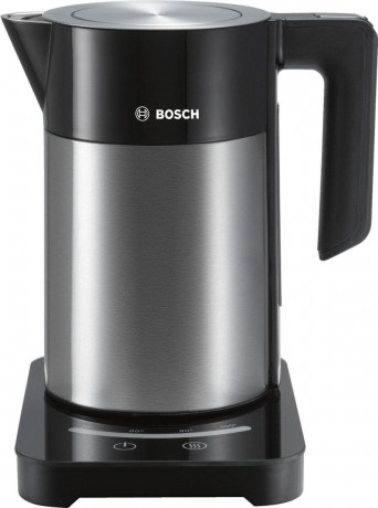BOSCH BOSCH Wasserkocher TWK7203 Edelstahl/schwarz 1,7 Liter  Чайник BOSCH TWK7203 нержавеющая сталь/черный 1,7 литра