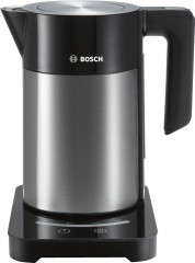 BOSCH BOSCH Wasserkocher TWK7203 Edelstahl/schwarz 1,7 Liter  Чайник BOSCH TWK7203 нержавеющая сталь/черный 1,7 литра