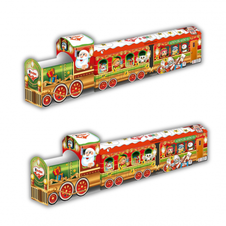 Kinder Mix Adventskalender 3D-Zug 226g х 2stk, Киндер Адвент-календарь 2024 "Рождественский экспресс", 24 сладких сюрприза, 226 грамм х 2 упаковки