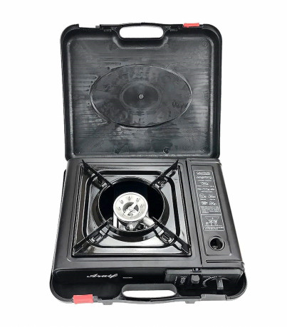 Kingsale Kingsale Gaskocher Portabler Campingkocher 1-flammig Gas-/ Gaskartuschen Kocher 2200W Газовая плита Kingsale, портативная походная плита, газовая плита с 1 конфоркой/газовым картриджем, 2200 Вт