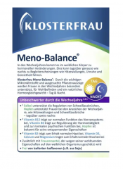 Klosterfrau Meno-Balance 60st х 2stk, Комплекс для женщин при менопаузе Klosterfrau Meno-Balance, при приливах и гормональном дисбалансе, 60 шт х 2 упаковки