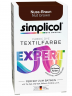 Simplicol Expert Nuss-Braun, Краска для ткани коричневая интенсивное перекрашивание одежды, для стиральной машины 40C, 150 г