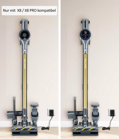 Genius Genius Akku-Bodenstaubsauger INVICTUS X8 Aufbewahrungsstation mit Ladefunktion, Aufbewahrungsstation mit Ladefunktion auch fur X8 Pro geeignet Беспроводной пылесос Genius INVICTUS X8, станция хранения с функцией зарядки, станция хранения с функцие