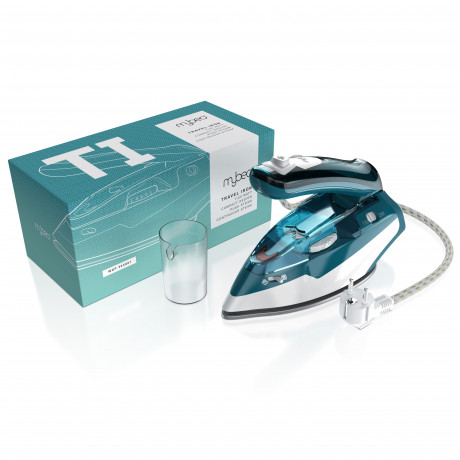 MyBeo MyBeo Reisebugeleisen, faltbares Bugeleisen 1100 W, mit Dampf, Edelstahl Gleitsohle Дорожный утюг MyBeo, складной утюг, 1100 Вт, с паром, скользящая подошва из нержавеющей стали