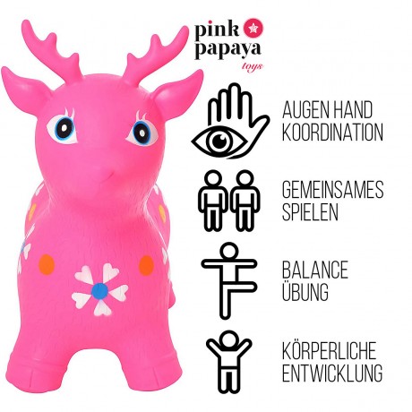 Pink Papaya Hupftier Reh копытное животное олень