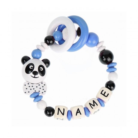 elefantasie Greifling Panda personalisiert mit Namen Игрушка-клатч Панда персонализированная с именем