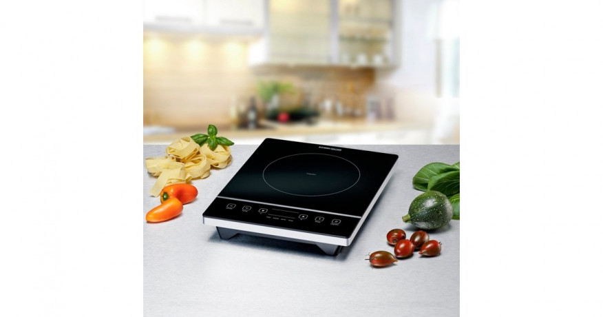 Rommelsbacher Rommelsbacher Einzelkochplatte CT 2005/IN schwarz, 2.000 Watt, Kochzone O 12 23cm Rommelsbacher, одинарная конфорка CT 2005/IN, черная, 2000 Вт, зона приготовления O 12–23 см