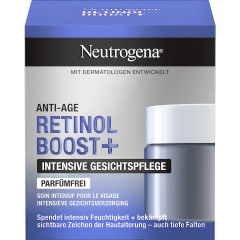 Neutrogena Retinol Boost+ Intensive Gesichtspflege, 50 ml, Neutrogena Retinol Boost+ Интенсивный крем для лица с чистым ретинолом без отдушки, 50 мл