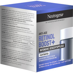 Neutrogena Retinol Boost+ Intensive Gesichtspflege, 50 ml, Neutrogena Retinol Boost+ Интенсивный крем для лица с чистым ретинолом без отдушки, 50 мл