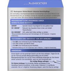 Neutrogena Retinol Boost+ Intensive Gesichtspflege, 50 ml, Neutrogena Retinol Boost+ Интенсивный крем для лица с чистым ретинолом без отдушки, 50 мл