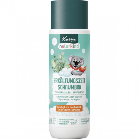 Kneipp naturkind Schaumbad Erkaeltungszeit, 200 ml, Kneipp детская пена для ванны «Время простуды», 200 мл