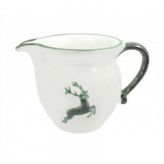 Gmundner Keramik Gmundner Keramik Gruner Hirsch Milchgiesser glatt 0,5 L / h: 10,8 cm Гладкая насадка для молока Gmundner Ceramics Green Deer 0,5 л / высота: 10,8 см