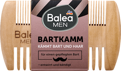 Balea MEN Bartkamm, 1 St, Деревянный гребень для распутывания и укладки бороды, 1 шт.