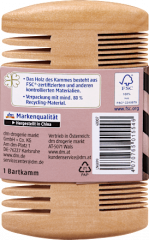 Balea MEN Bartkamm, 1 St, Деревянный гребень для распутывания и укладки бороды, 1 шт.