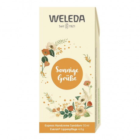 Weleda Geschenkset Sanddorn Handcreme/Everon Lippenpflege  Подарочный набор крем для рук облепиховый/уход за губами Everon