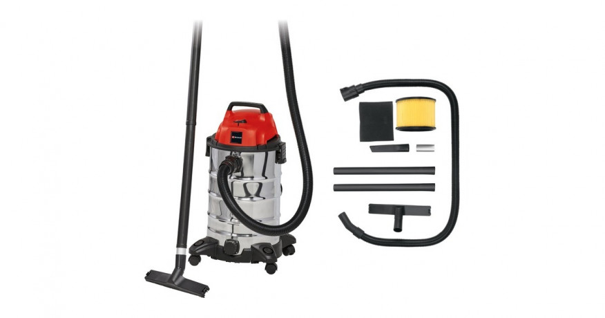 Einhell Einhell Nass-/Trockensauger TC-VC 1930 S rot/silber rot/silber Пылесос для влажной и сухой уборки Einhell TC-VC 1930 S красный/серебристый