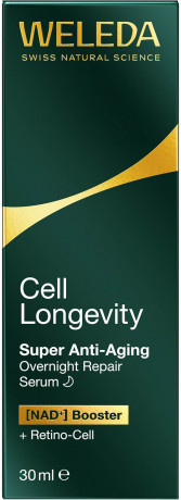 WELEDA Cell Longevity Super Anti-Aging Overnight Repair Serum, 30 ml, Ночная антивозрастная сыворотка для лица Overnight Repair для зрелой кожи, 30 мл