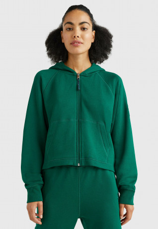 Tommy Hilfiger SPORT Zip-up sweatshirt prep green SPORT Толстовка на молнии подготовка зеленый