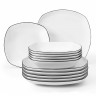 Seltmann Weiden Seltmann Weiden Lido Black Line Speise-Set eckig 12-tlg. Seltmann Weiden Lido Black Line Сервиз квадратный, 12 предм.