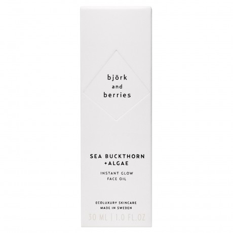 Bjork  Berries Sea Buckthorn & Algae Instant Glow Face Oil  Мгновенное сияющее масло для лица с облепихой и водорослями