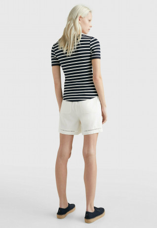 Tommy Hilfiger SLIM Basic T-shirt brenton stp  white desert sky SLIM Базовая футболка Брентон стп белое небо пустыни