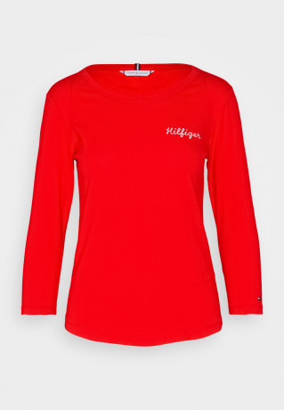 Tommy Hilfiger SLIM ROPE PUFF PRINT Long sleeved top fireworks SLIM ROPE PUFF PRINT Топ с длинными рукавами салют