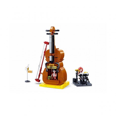 Sluban Klemmbausteine Instrumentenshop Violine (308 Teile) Магазин инструментов Скрипка (308 штук)