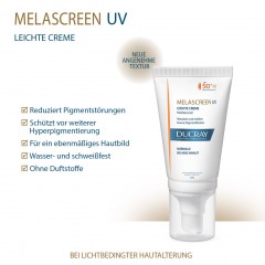 Ducray MELASCREEN Photoaging UV Cr.leicht SPF 50+  MELASCREEN Photoaging UV Cr.light SPF 50+