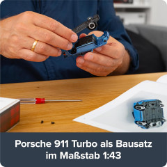  FRANZIS 67221 Porsche 911 Turbo Advent Calendar Адвент календарь Porsche 911 Turbo, модель в масштабе 1:43, с оригинальным звуком двигателя
