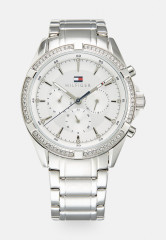 Tommy Hilfiger CASE WITH BEZEL DIAL BRACELET Chronograph watch silver-coloured КОРПУС С БЕЗЕЛЕМ БРАСЛЕТ Часы с хронографом серебристый