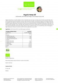 Krauterhaus Sanct Bernhardt Organic Hemp Oil, 250 мл