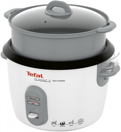 Tefal Tefal Reiskocher RK1011, 600 W, 10 Tassen Kapazitat (5 L), automatische Warmhaltefunktion, Dampfkorb Рисоварка Tefal RK1011, 600 Вт, вместимость 10 чашек (5 л), функция автоматического поддержания тепла, паровая корзина