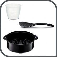 Tefal Tefal Reiskocher RK1011, 600 W, 10 Tassen Kapazitat (5 L), automatische Warmhaltefunktion, Dampfkorb  Рисоварка Tefal RK1011, 600 Вт, вместимость 10 чашек (5 л), функция автоматического поддержания тепла, паровая корзина