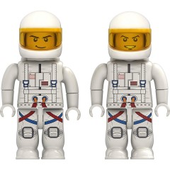 Open Bricks Open Bricks Astronauts (Minifiguren) Космонавты с открытыми кубиками (минифигурки)