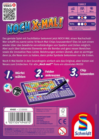 Schmidt Spiele 49481 Noch X-Mal! Игра 8+