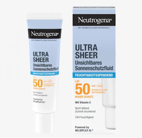 Neutrogena Sonnenfluid Gesicht, ultra sheer feuchtigkeitsspendend LSF 50, Ультраувлажняющий солнцезащитный флюид для лица, SPF 50, 50 мл