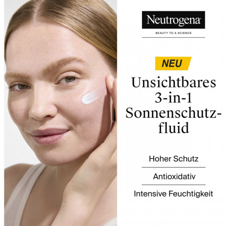 Neutrogena Ultra Sheer Feuchtigkeitsspendendes Sonnenschutzfluid LSF 50, 50 ml, Neutrogena Ultra Sheer Увлажняющий невидимый солнцезащитный флюид для лица SPF 50, 50 мл