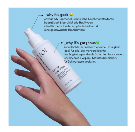 Geek & Gorgeous 101 Liquid Hydration Тоник для лица увлажняющий, с пантенолом 5%, 110 мл